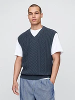 Gap × Malbon Cable-Knit Sweater Vest