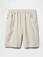 9" Linen-Cotton Easy Shorts