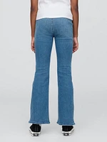 Kids High Rise Crossover Flare Jeans