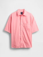Organic Cotton Oversized Poplin Shirt