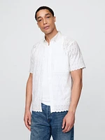 Gap × DÔEN Eyelet Shirt