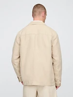 Relaxed Linen-Cotton Blazer