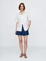 Gap × DÔEN Eyelet Shirt