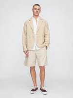 Relaxed Linen-Cotton Blazer