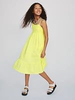 Kids Crinkle Gauze Midi Dress