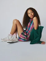 Kids Crinkle Gauze Denim Romper