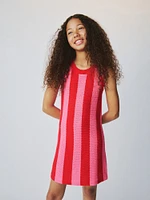 Kids Crochet Stripe Dress