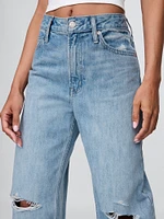 Curvy High Rise Barrel Jeans