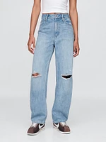 Curvy High Rise Barrel Jeans