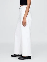 Curvy High Rise Stride Wide-Leg Ankle Jeans