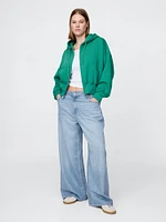 Curvy Mid Rise UltraSoft Baggy Jeans