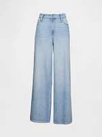 Curvy Mid Rise UltraSoft Baggy Jeans