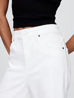 Curvy High Rise Stride Wide-Leg Ankle Jeans
