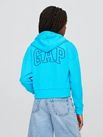 Lilo & Stitch Kids French Terry Cropped Zip Hoodie