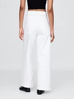 Curvy High Rise Stride Wide-Leg Ankle Jeans