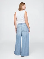 Curvy Mid Rise UltraSoft Baggy Jeans