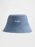Gap × Malbon Linen-Cotton Reversible Logo Bucket Hat