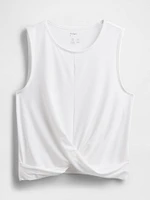 GapFit Breathe Twist-Front Tank Top