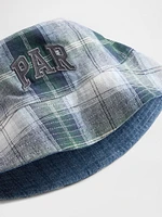 Gap × Malbon Linen-Cotton Reversible Logo Bucket Hat