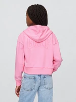 Lilo & Stitch Kids French Terry Cropped Zip Hoodie