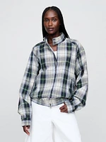Gap × Malbon Linen-Cotton Bomber Jacket
