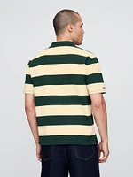 Gap × Malbon Logo Striped Polo Shirt