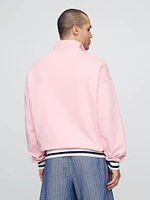 Gap × Malbon Heavyweight Logo Quarter-Zip Pullover