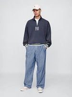 Gap × Malbon Heavyweight Logo Quarter-Zip Pullover