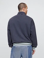 Gap × Malbon Heavyweight Logo Quarter-Zip Pullover