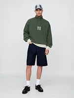Gap × Malbon Heavyweight Logo Quarter-Zip Pullover