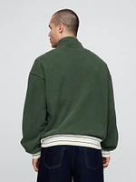 Gap × Malbon Heavyweight Logo Quarter-Zip Pullover