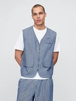 Gap × Malbon Herringbone Utility Vest