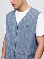 Gap × Malbon Herringbone Utility Vest