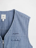 Gap × Malbon Herringbone Utility Vest