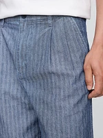 Gap × Malbon 9.5" Pleated Baggy Shorts