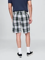 Gap × Malbon 9.5" Pleated Baggy Shorts
