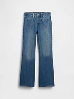 Kids High Rise '70s Flare Jeans
