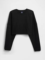 French Terry Oversized Cropped Sweatshirt