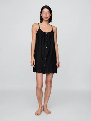 Eyelet Hem PJ Dress