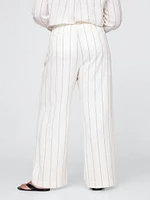 365 High Rise Linen-Blend Trousers