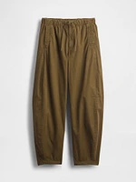 Mid Rise Barrel Parachute Pants