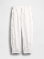 Mid Rise Barrel Parachute Pants