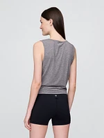 GapFit Breathe Twist-Front Tank Top