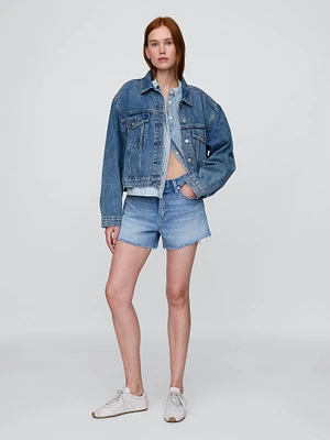 4" Mid Rise UltraSoft Relaxed Cutoff Shorts
