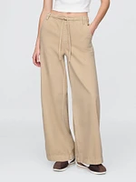 Mid Rise Knit Easy Baggy Jeans