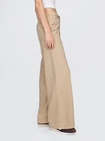 Mid Rise Knit Easy Baggy Jeans