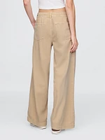 Mid Rise Knit Easy Baggy Jeans