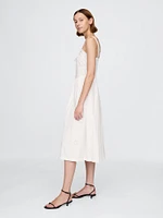 Eyelet Scoop Neck Dress