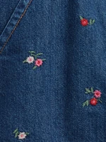 Baby & Toddler Denim Ruffle Skirtall
