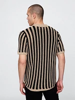 Mesh Sweater Shirt